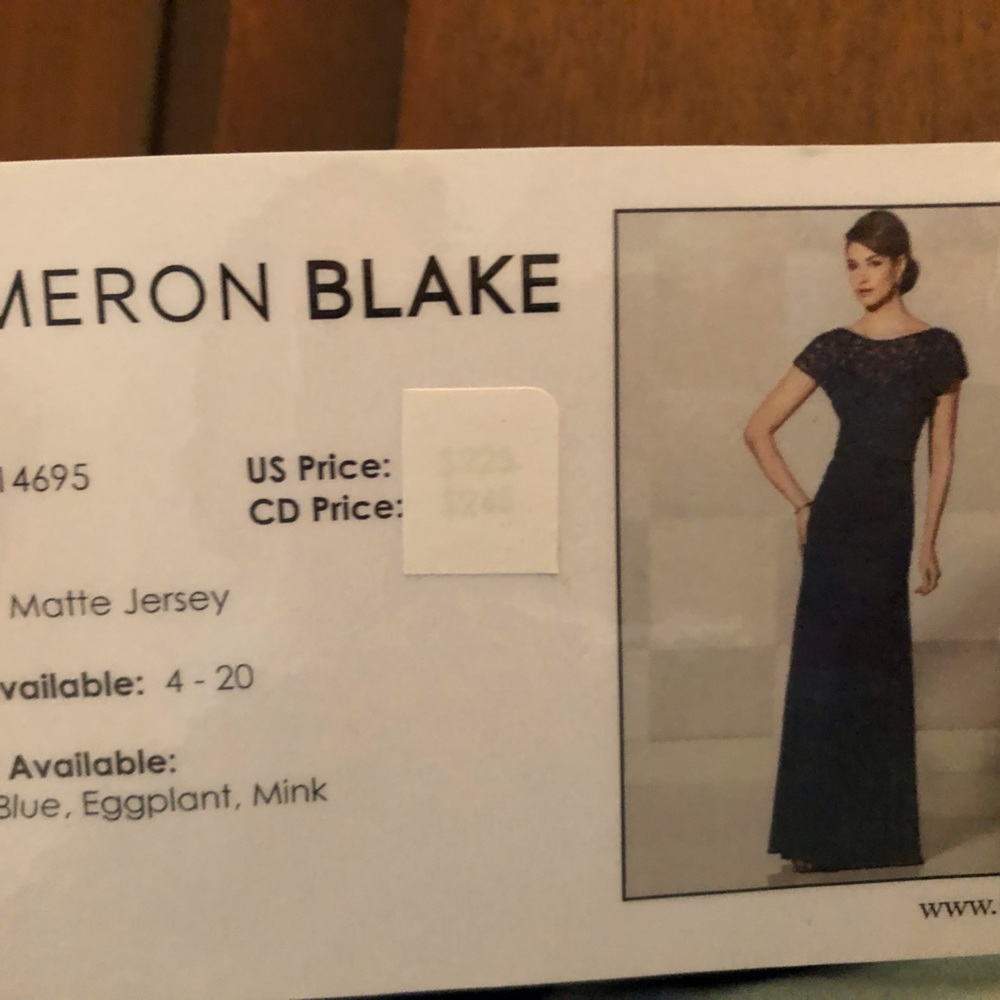 Cameron Blake MOB gown